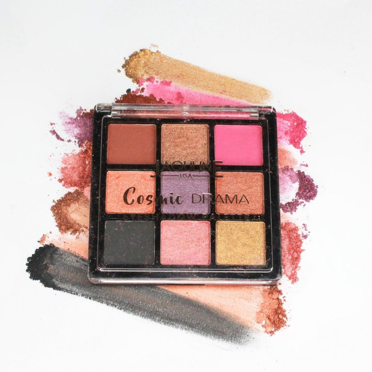 Jaquline USA Cosmic Drama Twilight Eyeshadow Palette 9 in 1, Matte & Shimmer Shades, Rich Smooth Texture, long lasting and En
