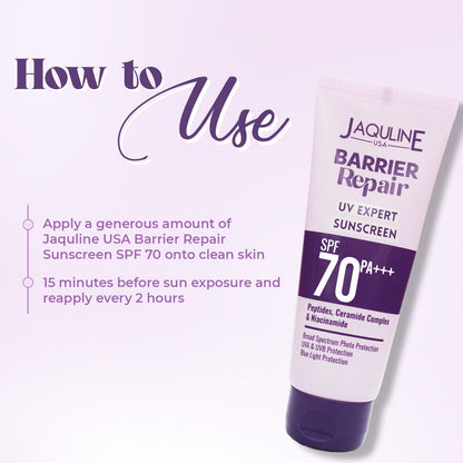 Jaquline USA Barrier Repair Sunscreen SPF 70 (50 g)