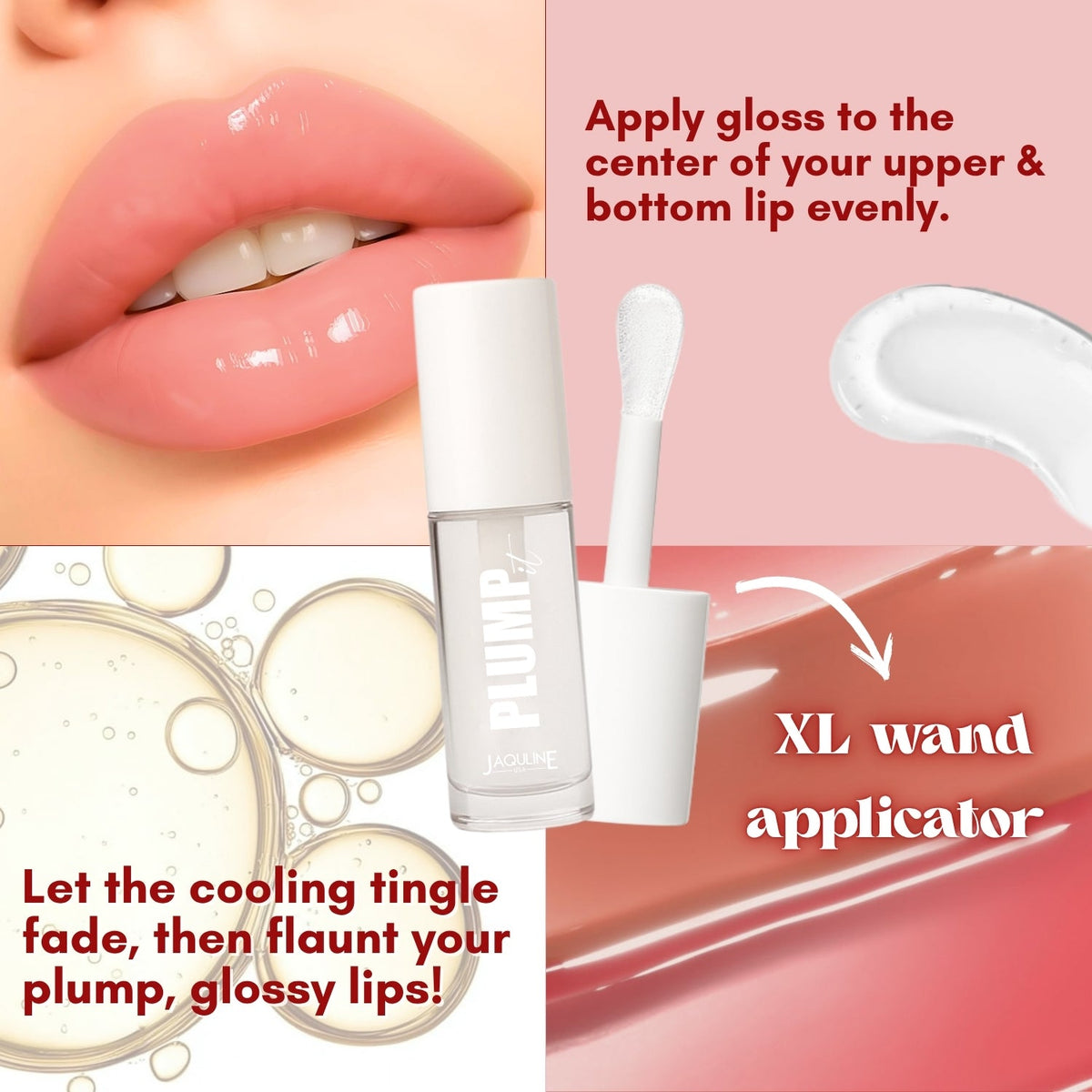Jaquline USA Plump It Lip Volumizer (3.5 ml) Barely There 01