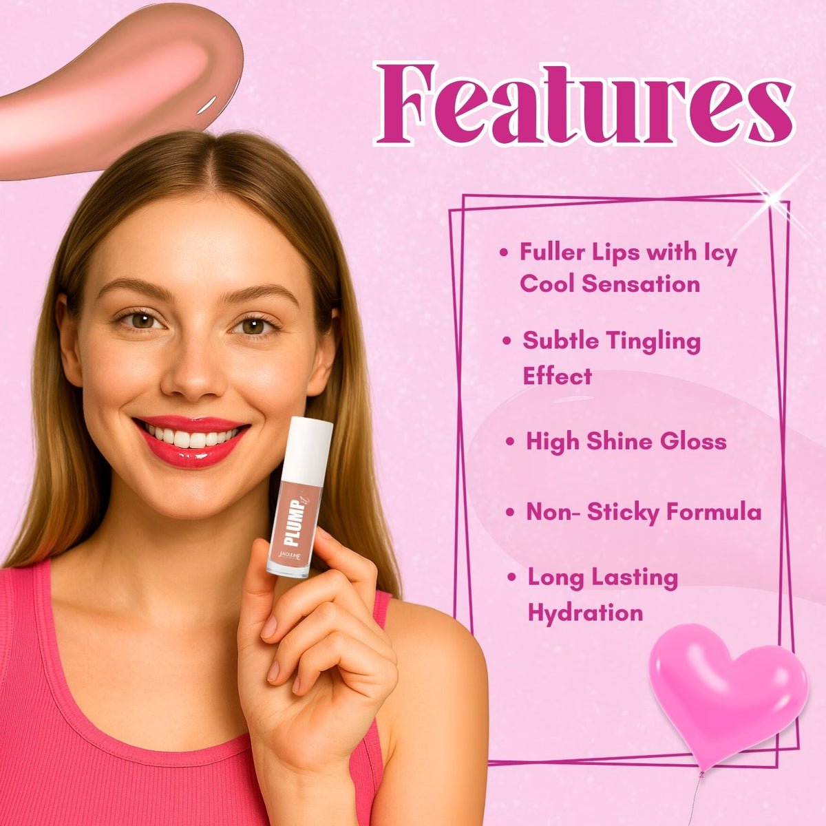 Jaquline USA Plump It Lip Volumizer (3.5 ml) Nude Nuance 02