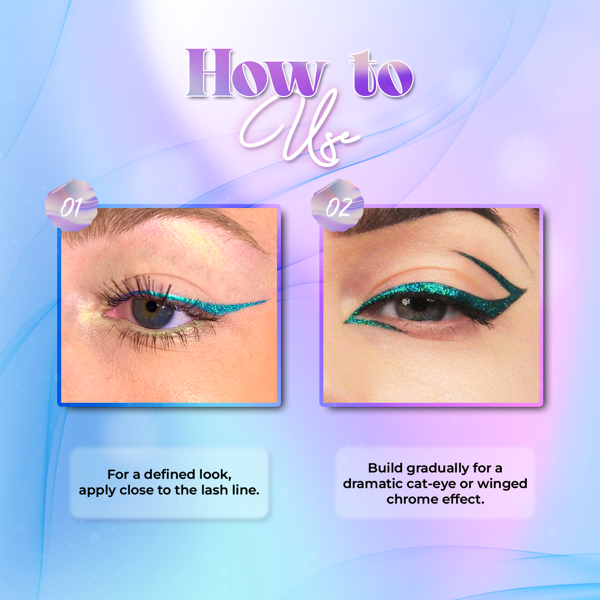 Jaquline USA Holo Hype Holographic Eyeliner Cosmic Shift 02 (1.6ml)