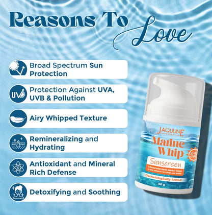 Jaquline USA Marine Whip SPF 50 Sunscreen 50g