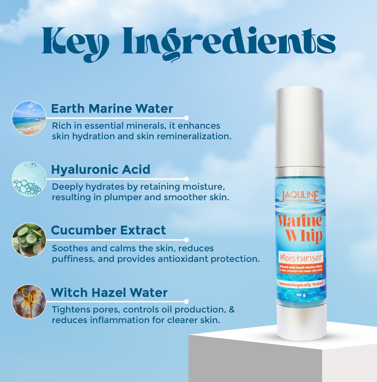 Jaquline USA Marine Whip Moisturizer 50g