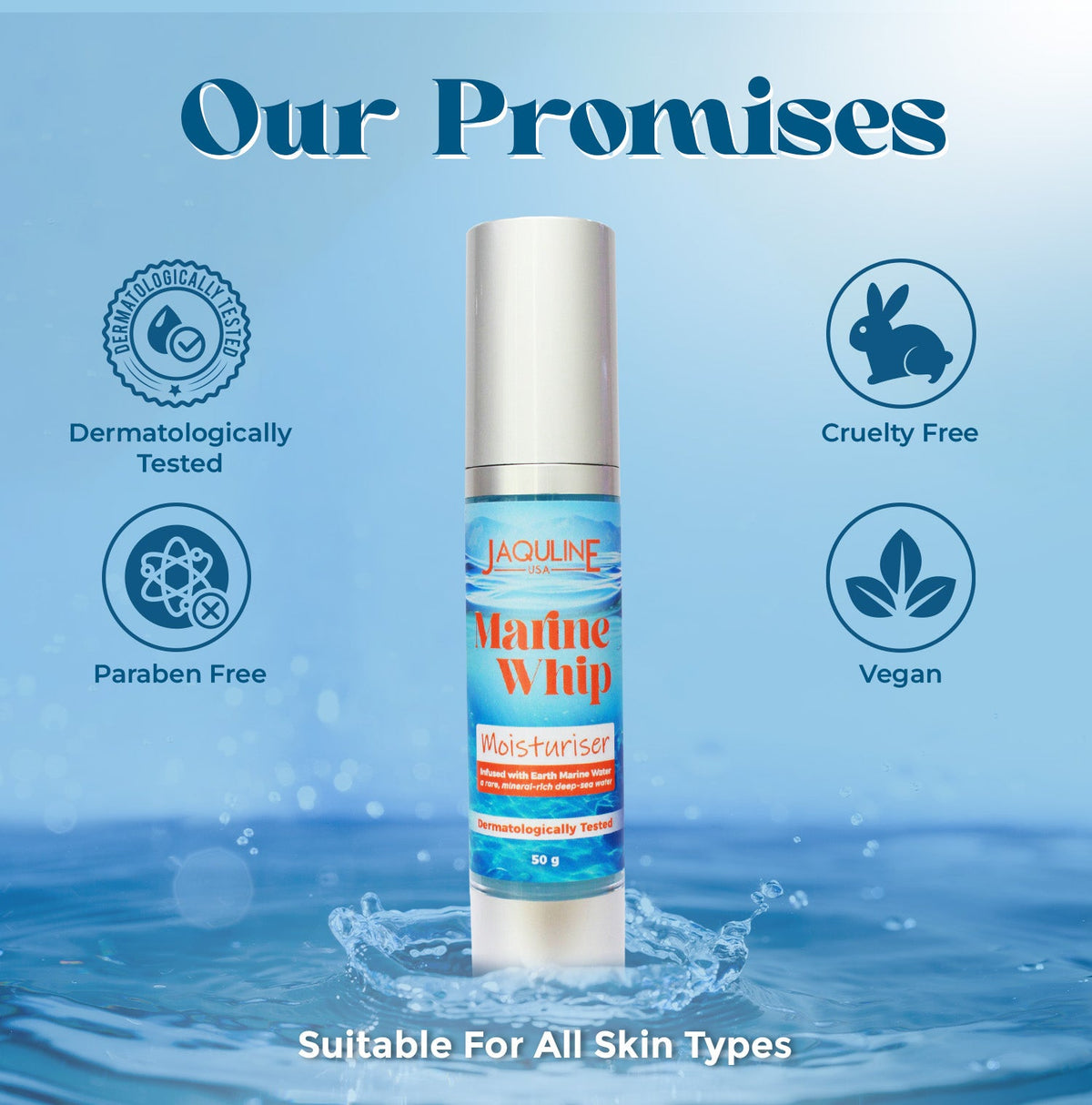 Jaquline USA Marine Whip Moisturizer 50g