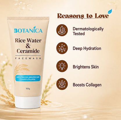  BOTANICA Rice Water & Ceramide Facewash