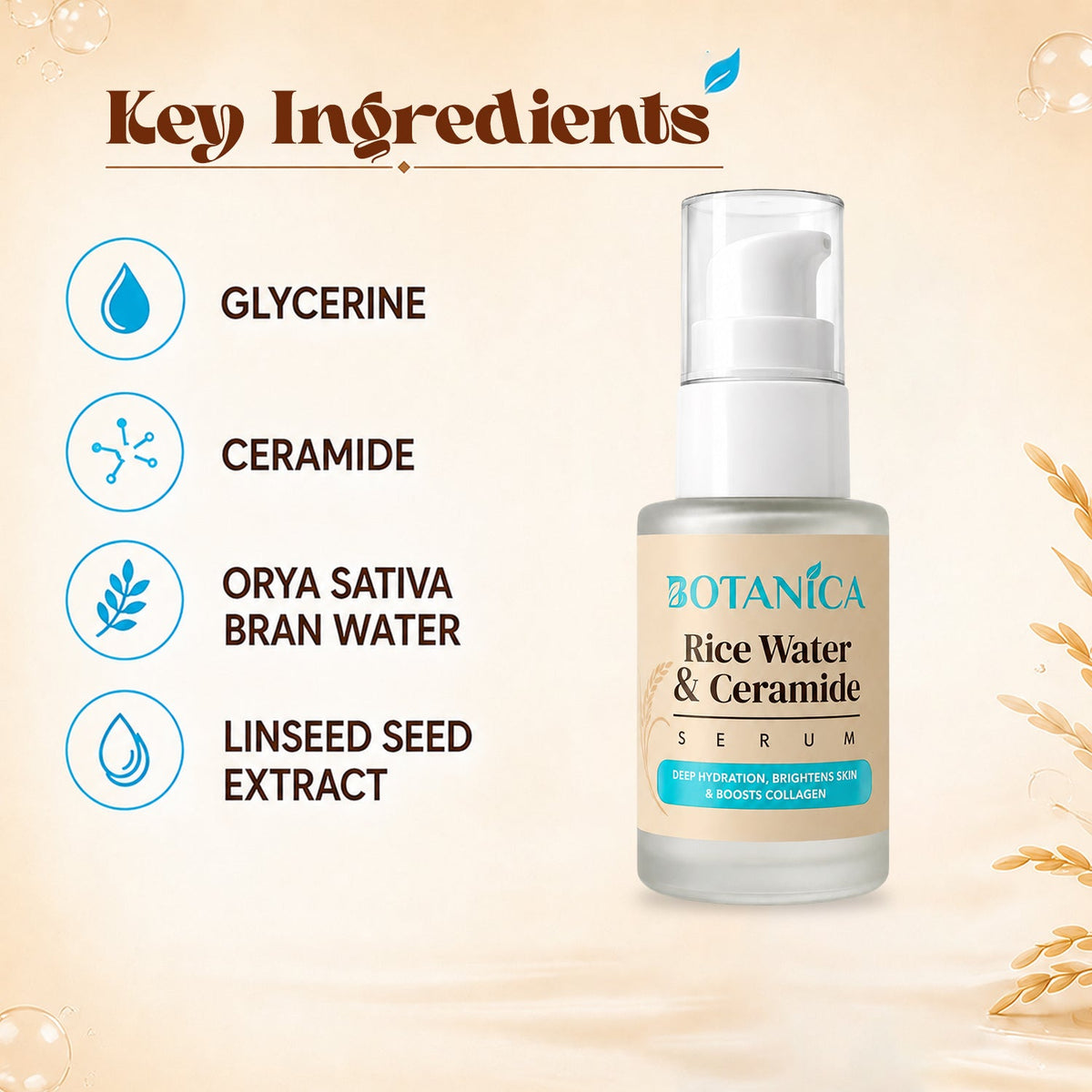 BOTANICA Rice Water & Ceramide Face Serum