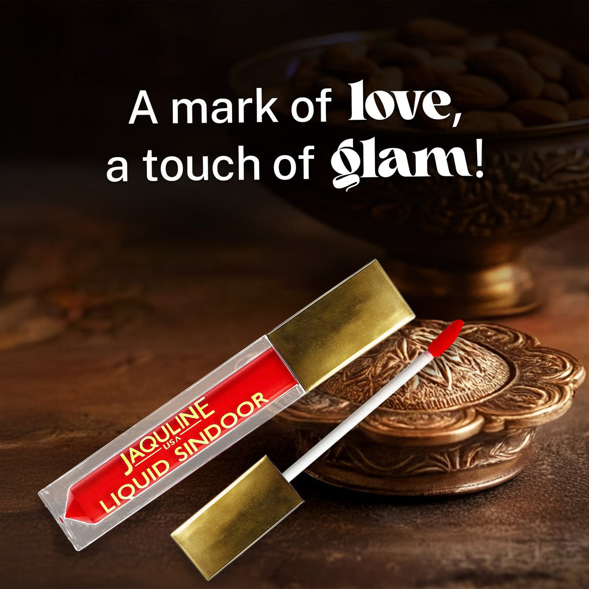 Jaquline USA Liquid Sindoor Red, Smudge-Proof & Long-Lasting (5.5 ml)