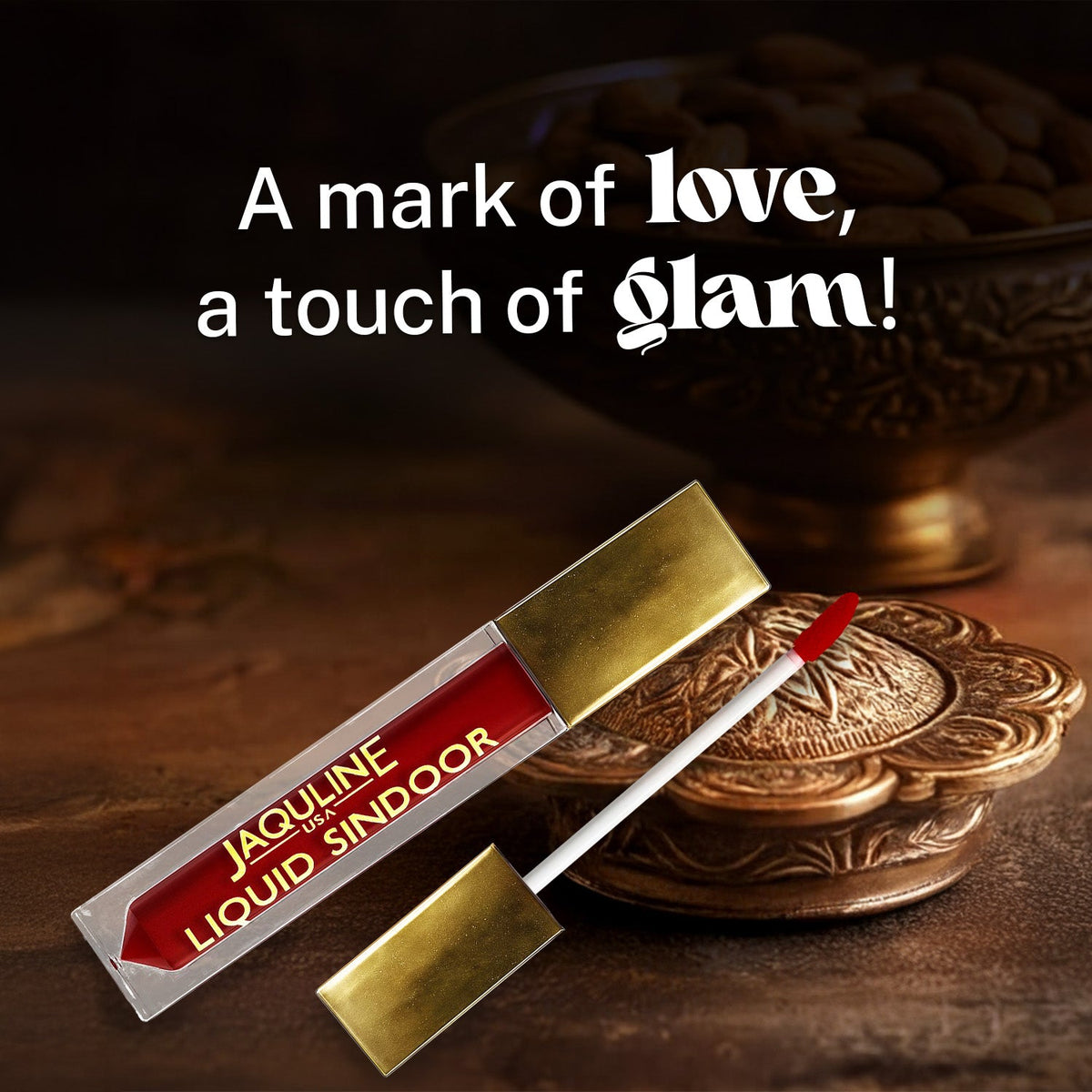 Jaquline USA Liquid Sindoor Maroon, Smudge-Proof & Long-Lasting (5.5 ml)