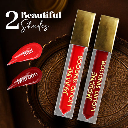 Jaquline USA Liquid Sindoor Maroon, Smudge-Proof & Long-Lasting (5.5 ml)