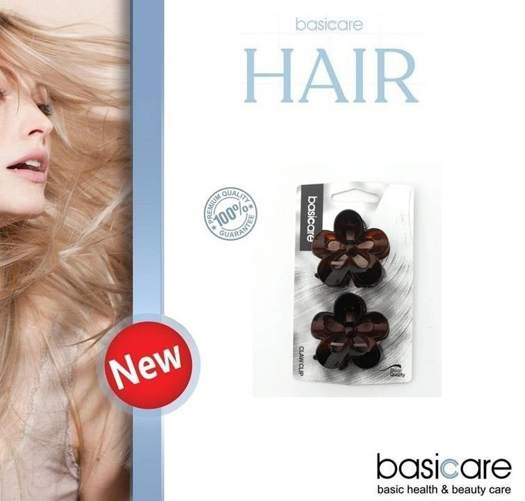 Basicare Flower Claw Hair Clip Pack Of 2 Shell