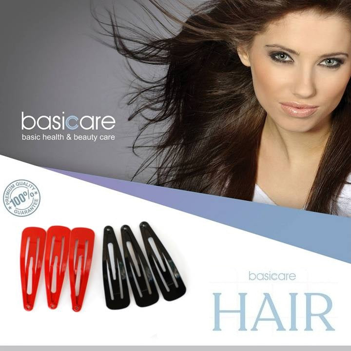 Basicare Snap Clips, No Slip Metal Hair Barrette, Tic Tac Hair Clip, Hair Accessories For Women, Girls, Toddlers & Kids. Pack