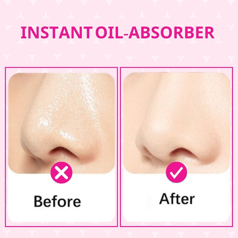 Jaquline USA Pink Oil Absorbing Sheets 100N - Instant Oil Control Blotting Paper for Face, Gentle on Skin, Travel Friendly, P