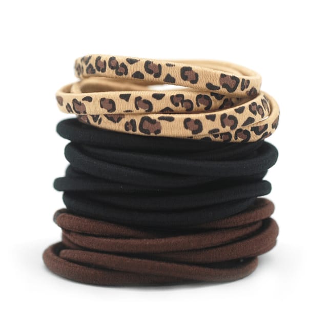 Basicare Long Lasting Snag Free Elastic. No Metal Hair Elastics, Elastic Hair Band For Thick, Curly And Straight Hair Ponytai