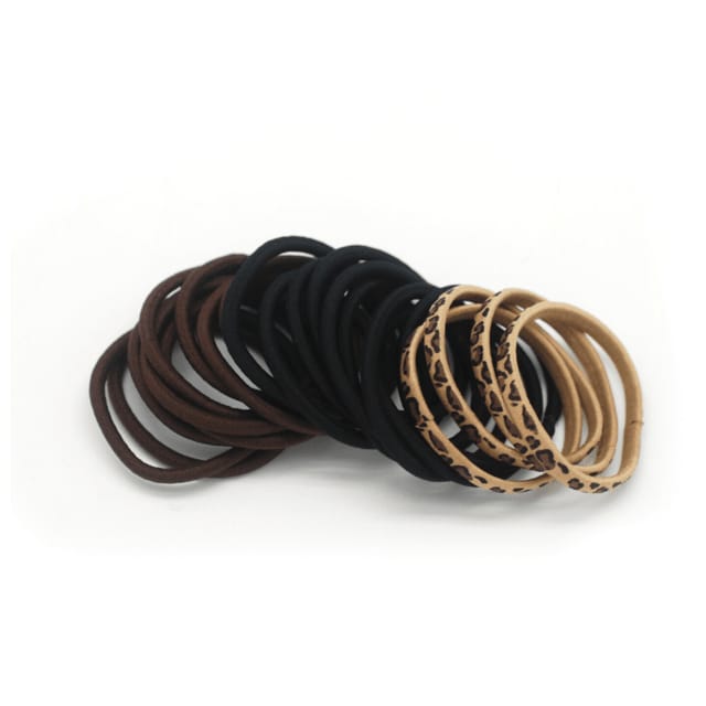 Basicare Long Lasting Snag Free Elastic. No Metal Hair Elastics, Elastic Hair Band For Thick, Curly And Straight Hair Ponytai