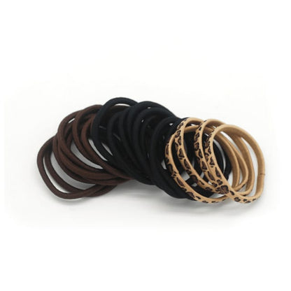 Basicare Long Lasting Snag Free Elastic. No Metal Hair Elastics, Elastic Hair Band For Thick, Curly And Straight Hair Ponytai
