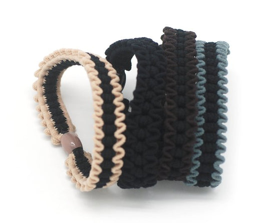 Basicare Ponytail & Ball Connector, No Metal Hair Elastics, Elastic Hair Band For Thick, Curly And Straight Hair Ponytail Hol