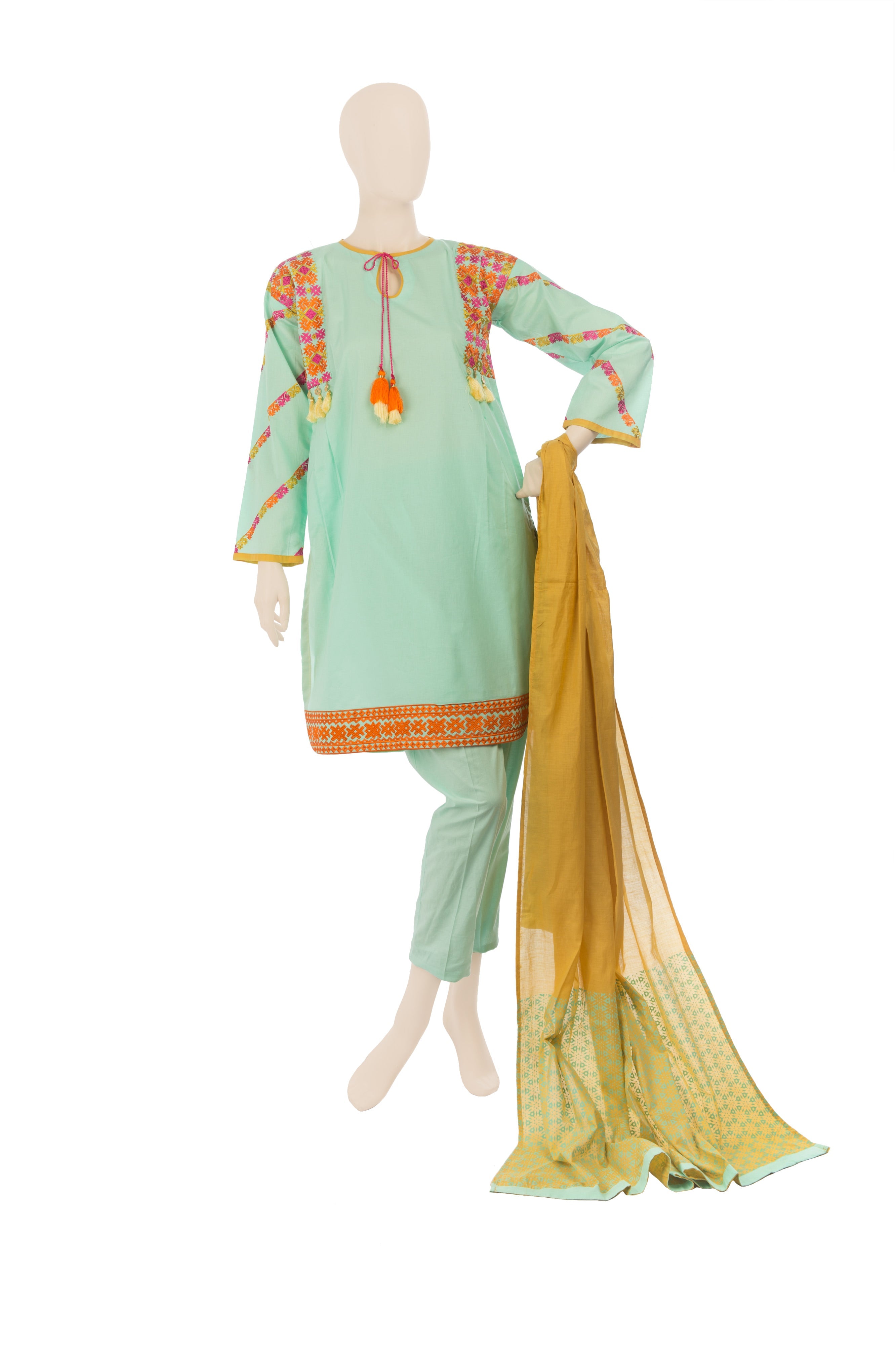 Komal's LAD-00571 Embroidered 3PC Suit