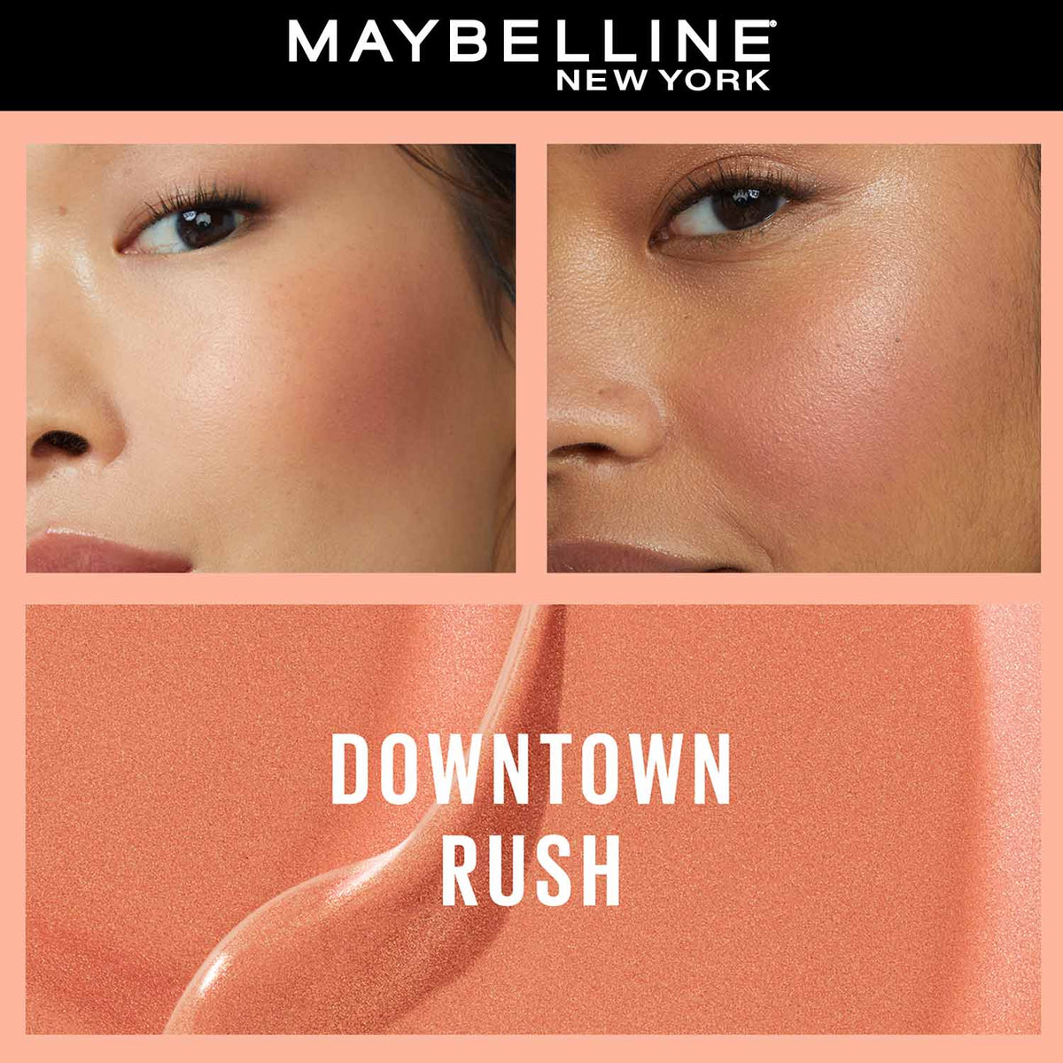 Maybelline New York Sunkisser Highlighter + Blush, Downtown Rush, 4.7 g