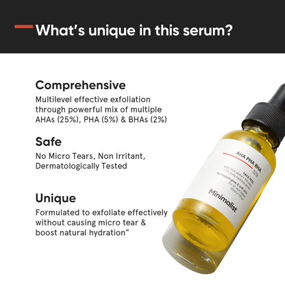Minimalist AHA PHA BHA 32% Face Peel