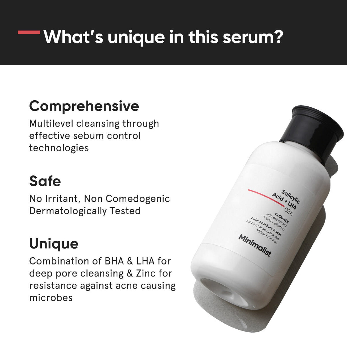 Minimalist Salicylic Acid + LHA 02% Cleanser