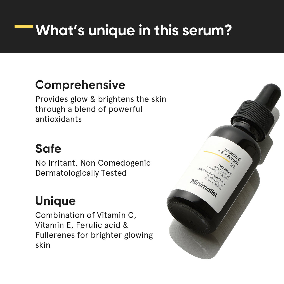Minimalist Vitamin C + E + Ferulic 16% Face Serum