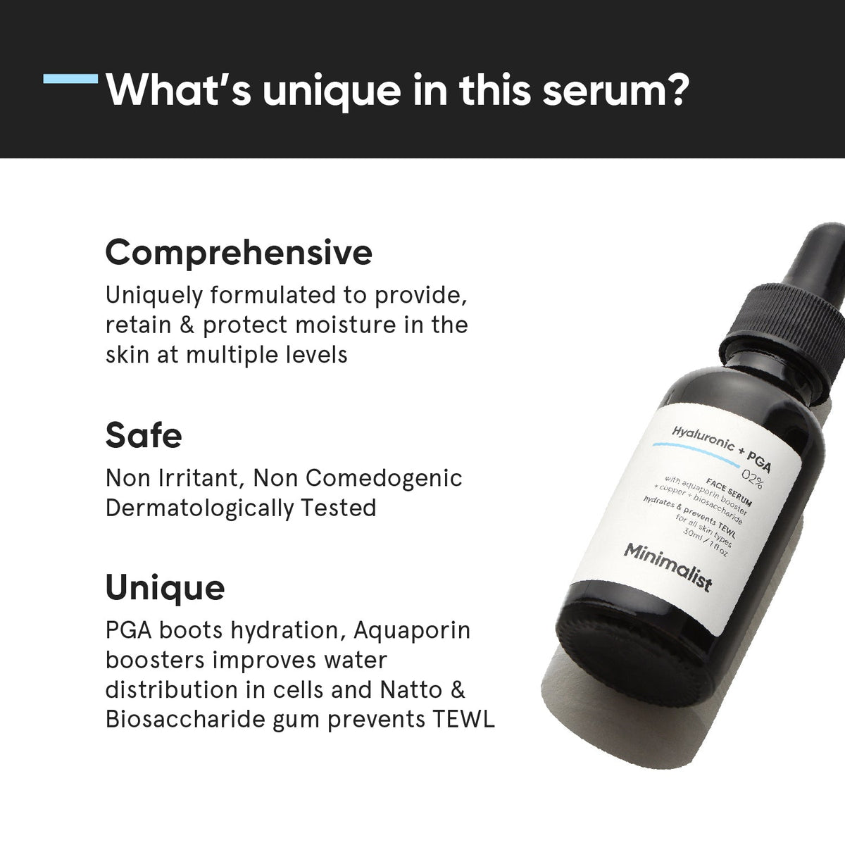Minimalist Hyaluronic + PGA 02% Face Serum