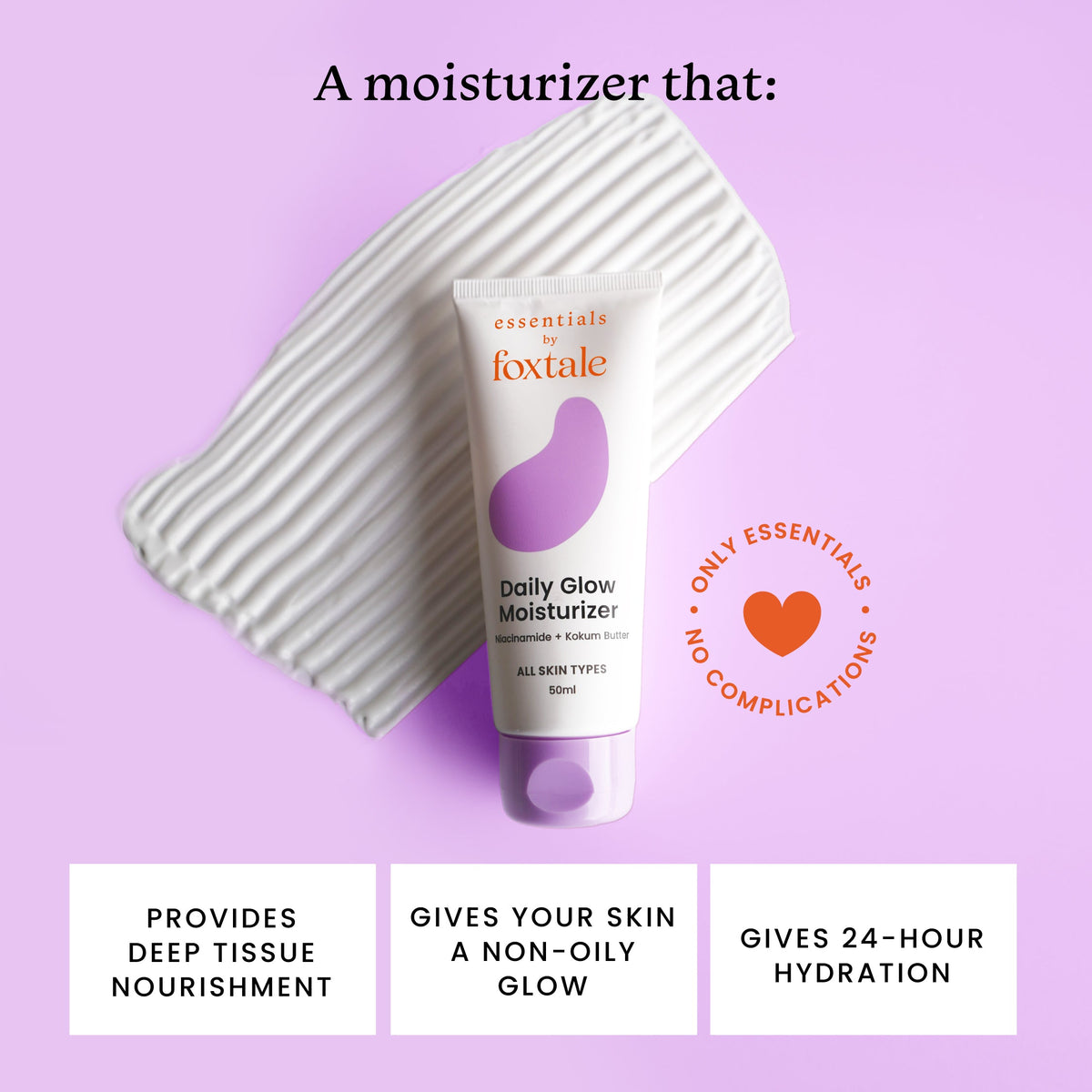 Foxtale EssntialDailyMoistForFace-50ml
