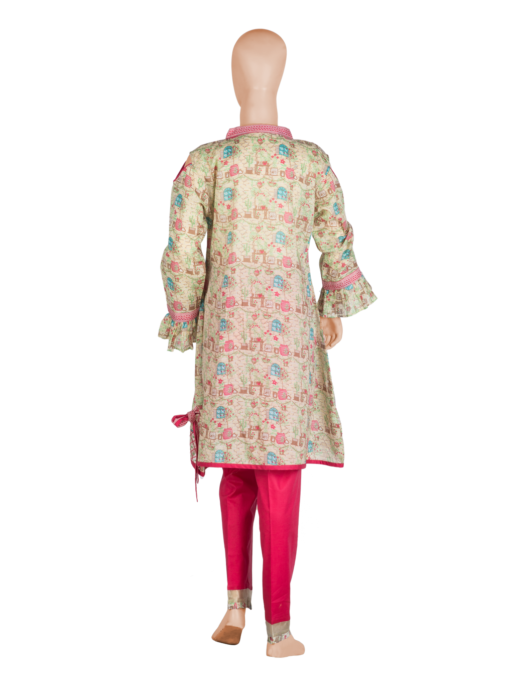 Komal's GAD-00980 Teen's Printed 3PC Suit