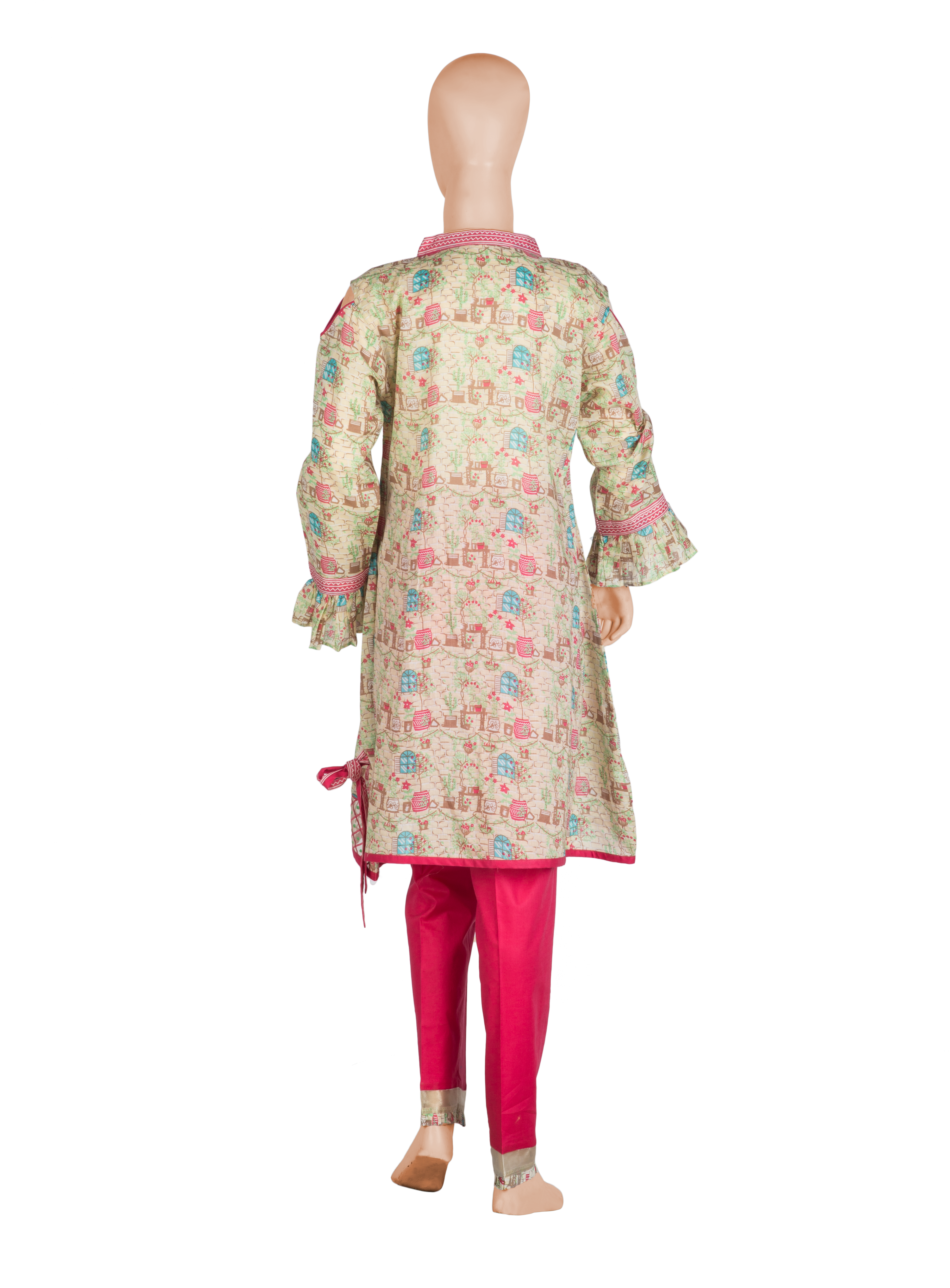 Komal's GAD-00980 Teen's Printed 3PC Suit