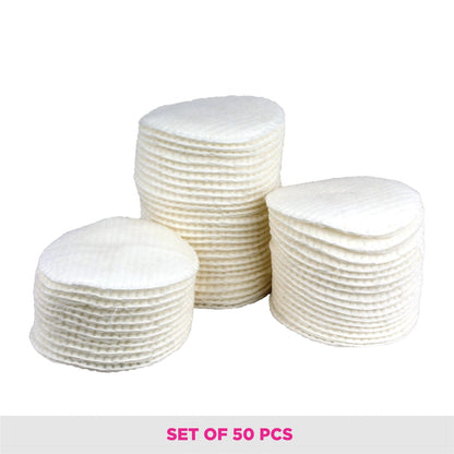 Vega Organic Cotton Balls (50 Pieces) for Makeup Remover & Face Cleansing, (CP-01)