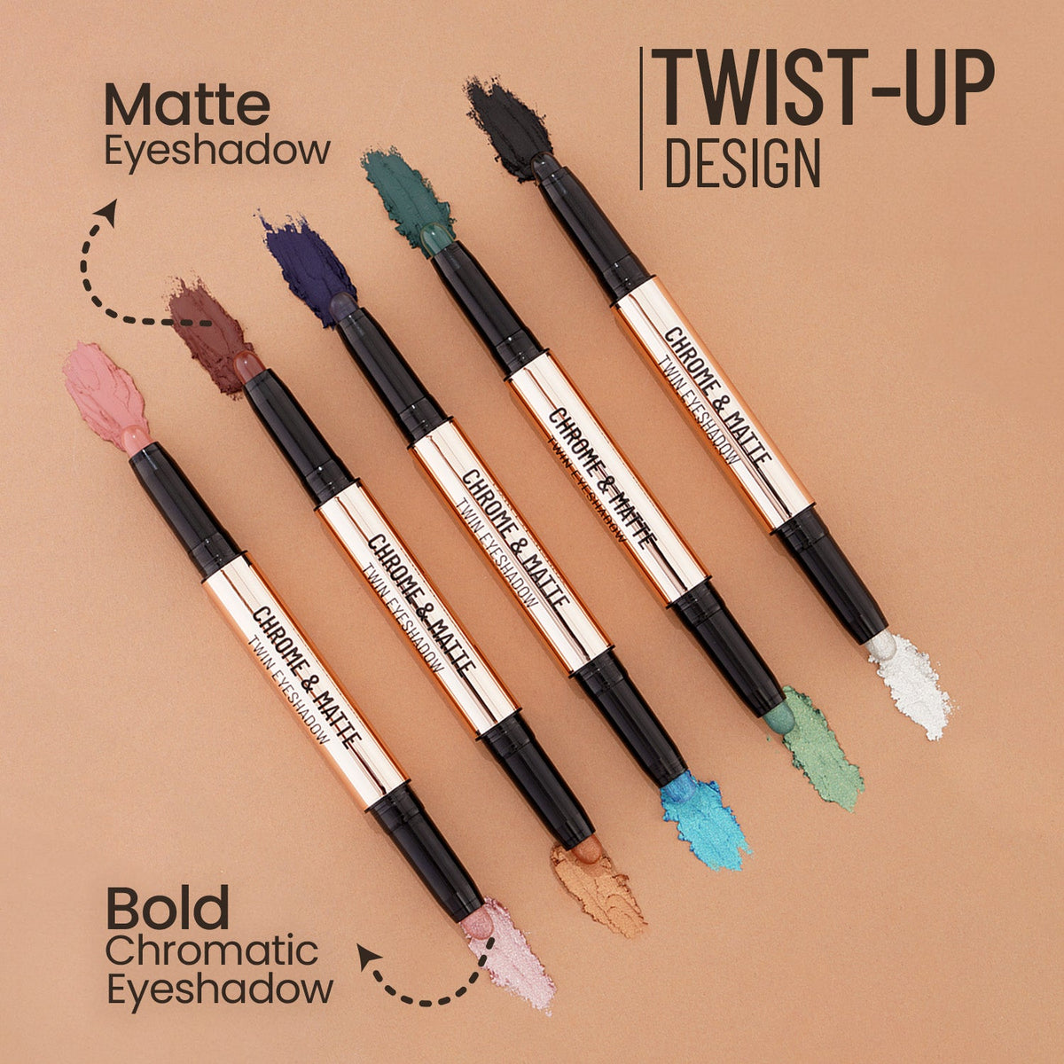 Chrome & Matte Twin Eyeshadow