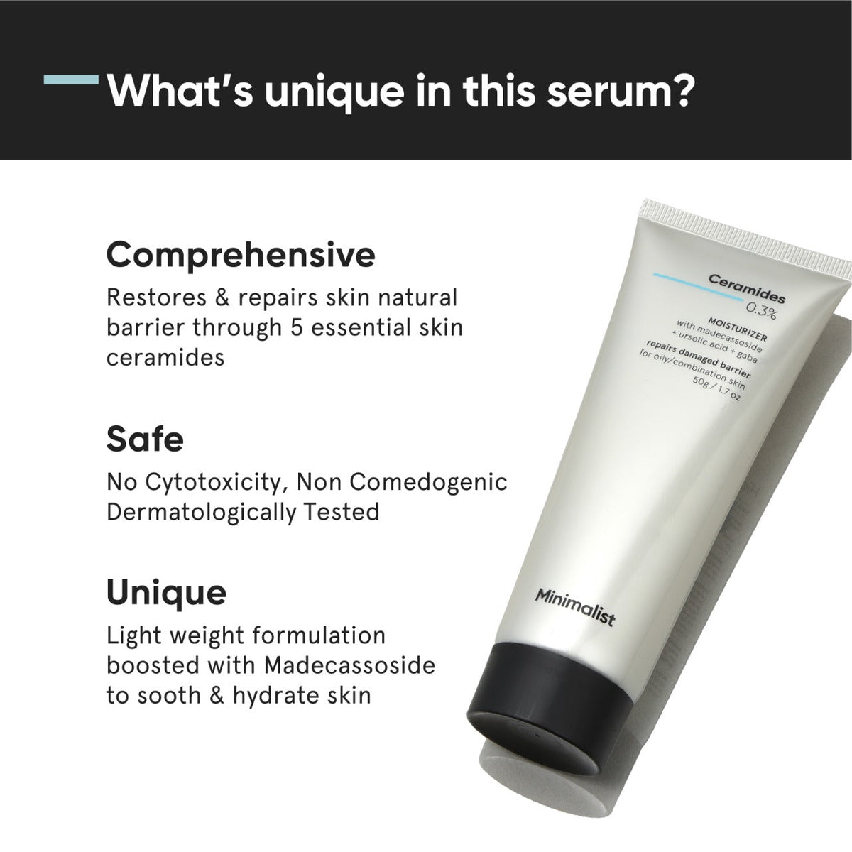 Minimalist Ceramides 0.3% Moisturizer with Madecassoside