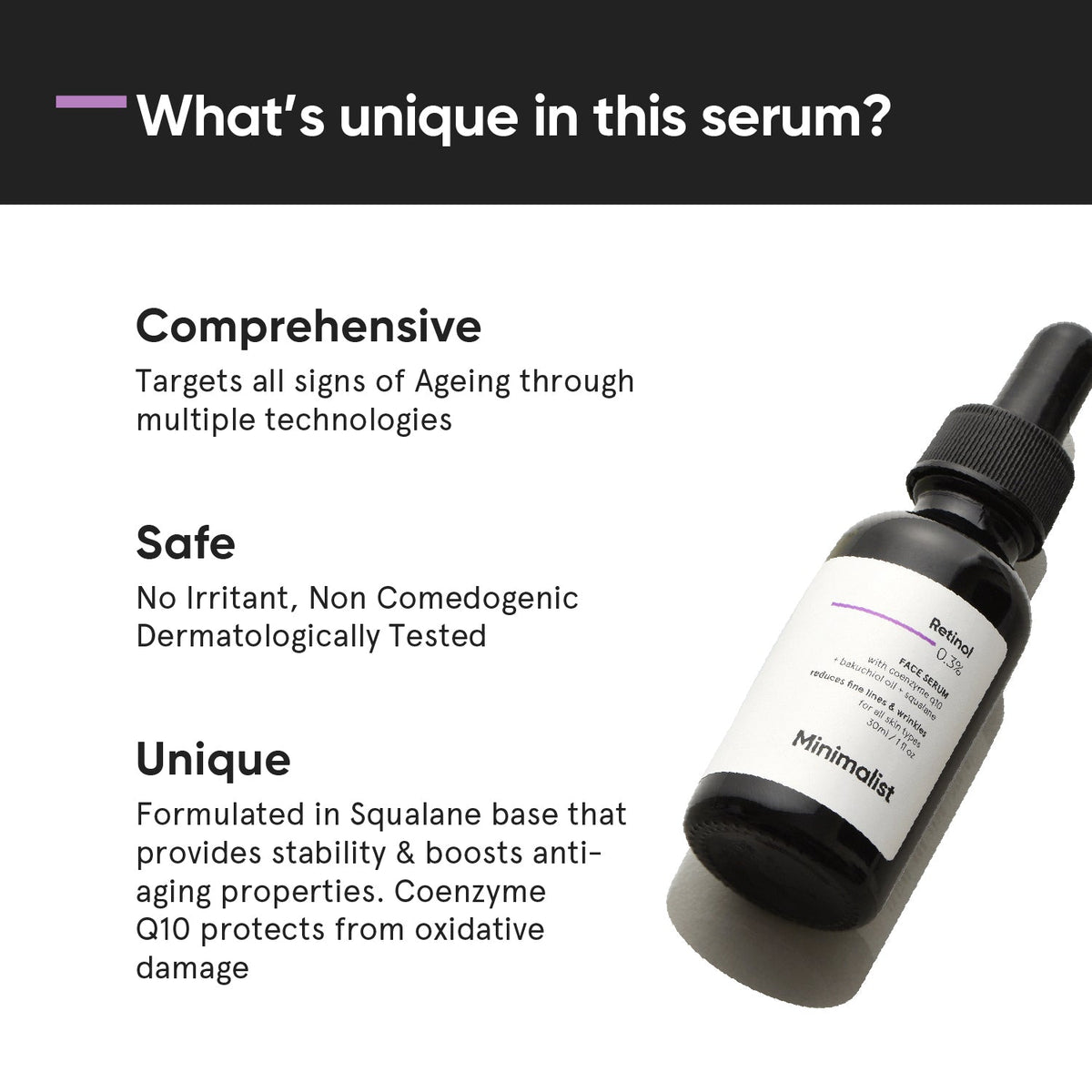 Minimalist Retinol 0.3% Face Serum