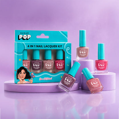 4 in 1 Nail Lacquer Kit 01 Nude Nectar