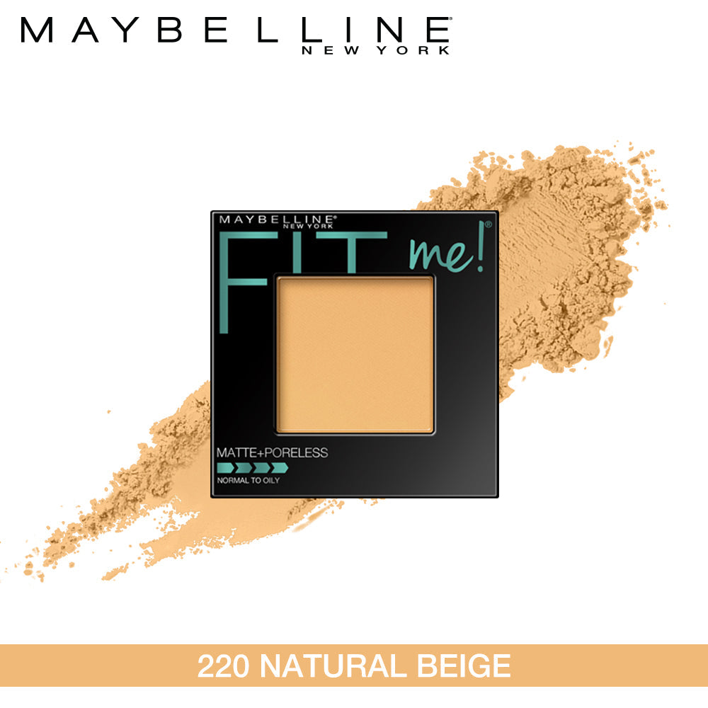 Maybelline New York Fit Me Matte + Poreless Powder, 220 Natural Beige