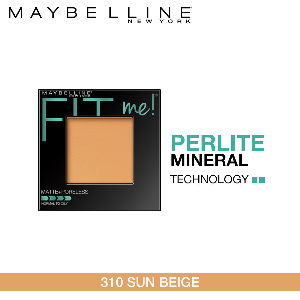 Maybelline New York Fit Me Matte + Poreless Powder, 310 Sun Beige