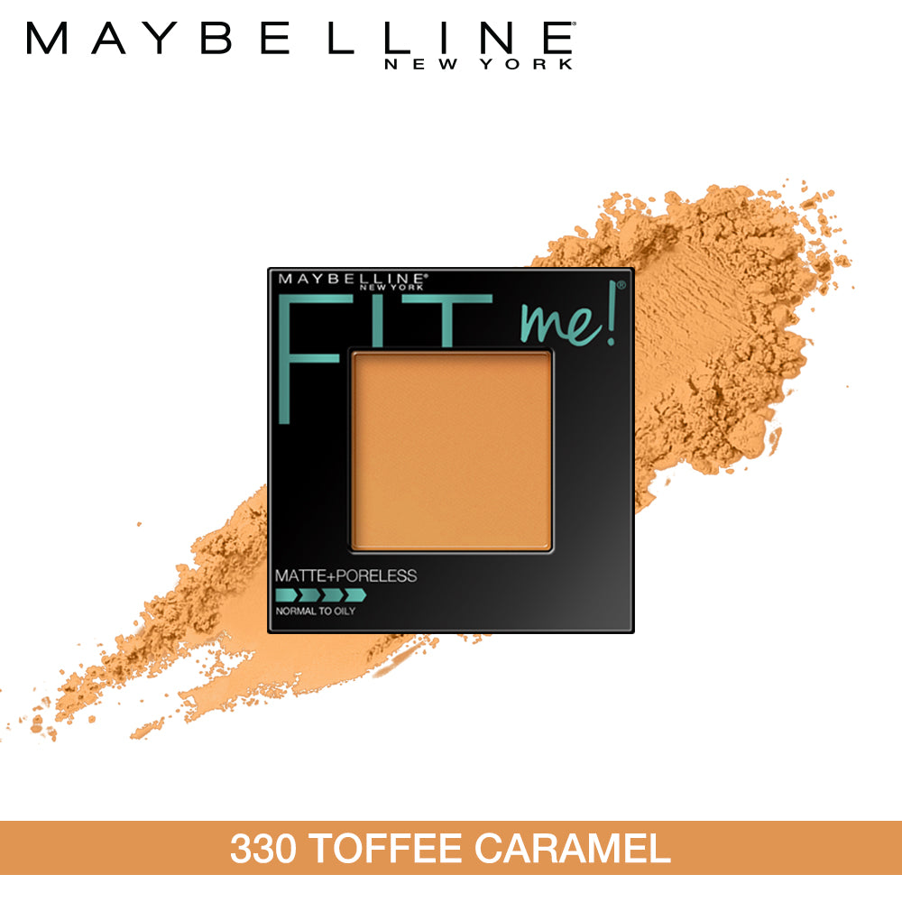 Maybelline New York Fit Me Matte + Poreless Powder, 330 Toffee Caramel