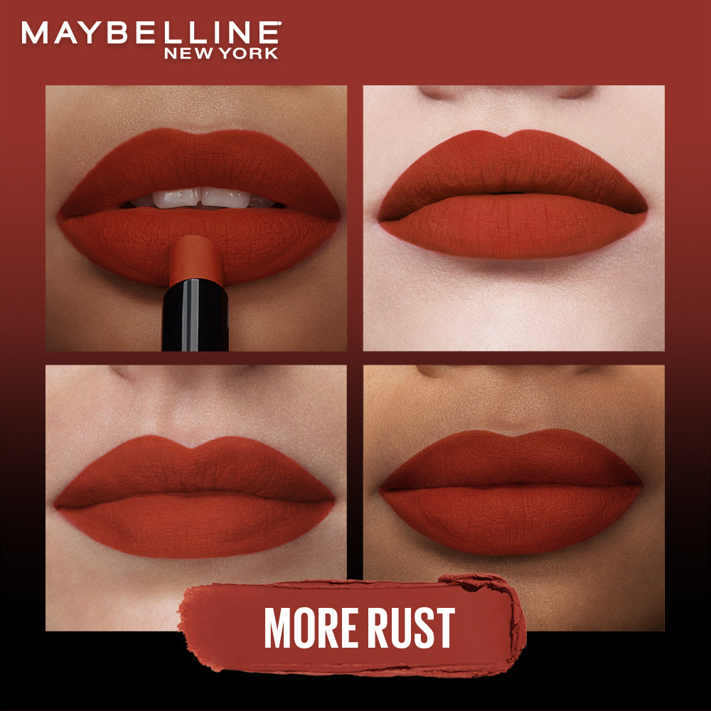 Maybelline New York Color Sensational Ultimattes Lipstick, 899 More Rust, 1.7 g