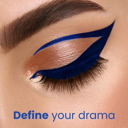 Jaquline USA Pro Stroke Liquid Eyeliner Classic Blue 4ml, Enriched with Almond Extract, long lasting, Smudge proof