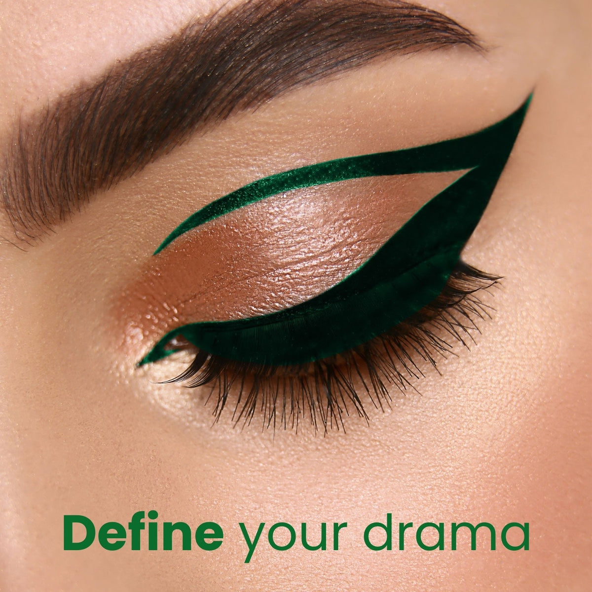Jaquline USA Pro Stroke Liquid Eyeliner Jade Green 4ml, Enriched with Almond Extract, long lasting, Smudge proof
