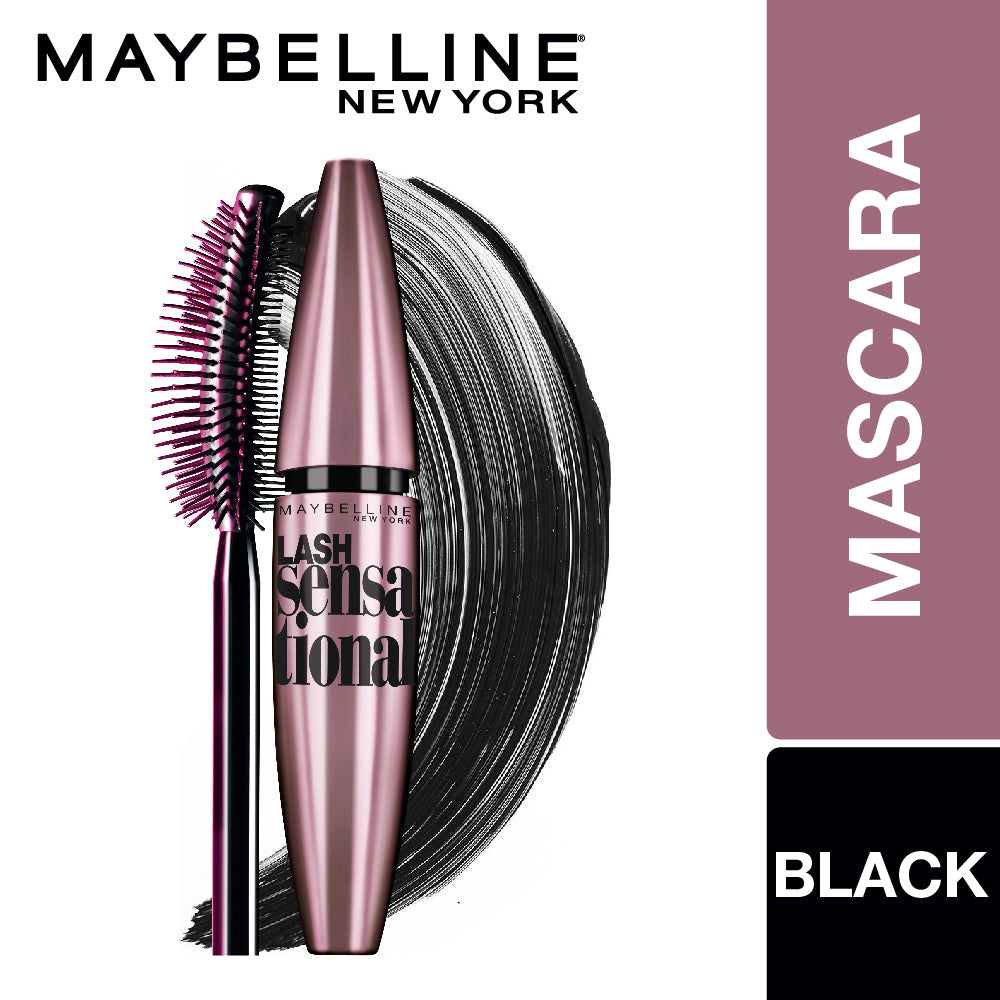 Maybelline New York Lash Sensational Waterproof Mascara, Black, 10g