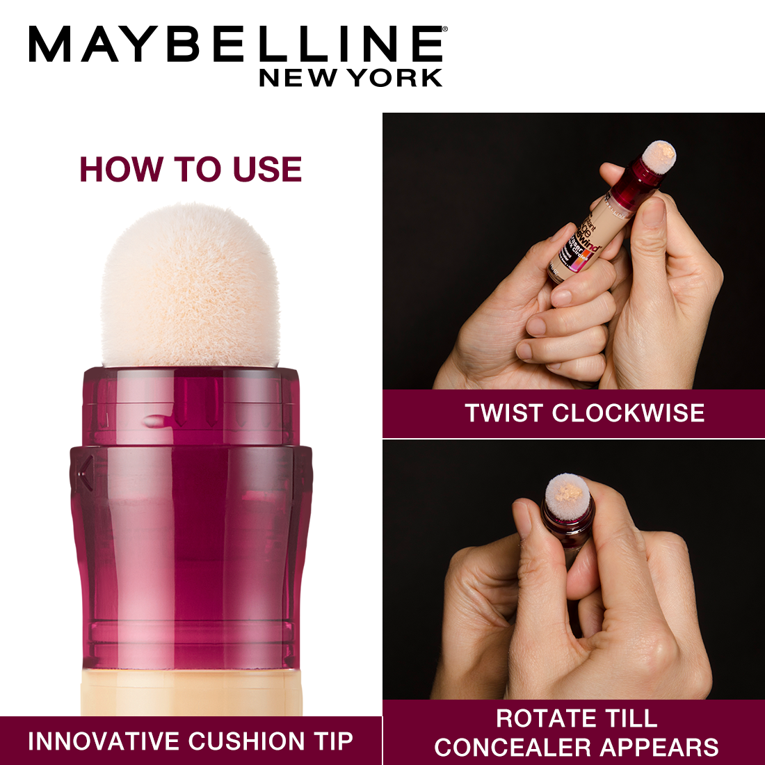 Maybelline New York Instant Age Rewind Concealer, Medium, 6g