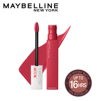Maybelline New York Super Stay Matte Ink Liquid Lipstick, 80 Ruler, 5g