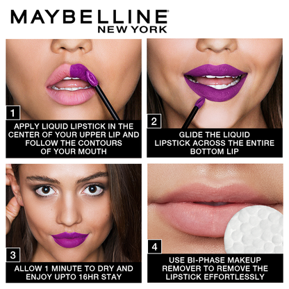 Maybelline New York Super Stay Matte Ink Liquid Lipstick, 80 Ruler, 5g