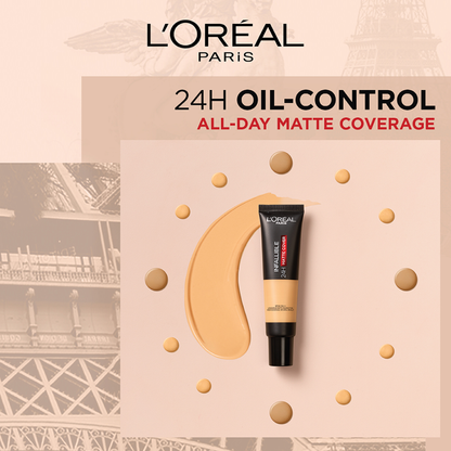 L'Oreal Paris Infallible 24H Matte Cover Liquid Foundation, 110 Rose Vanilla, 35 ml