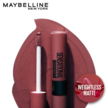 Maybelline New York Sensational Liquid Matte Lipstick, 21 Nude Nuance, 7ml - Liquid Lipstick Shades Delivering Intense Matte 