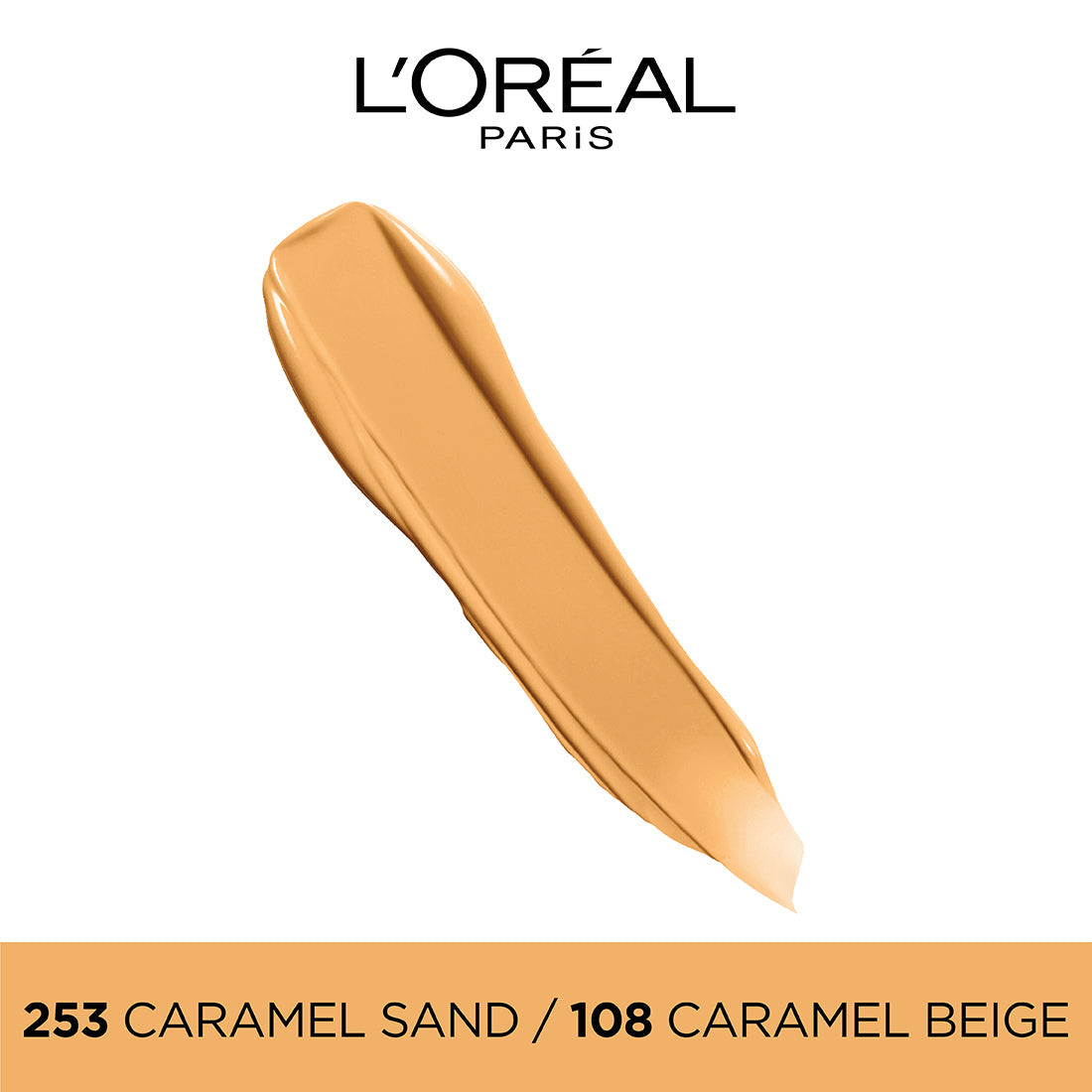 L'Oreal Paris Infallible 24H Matte Cover Liquid Foundation, 253 Caramel Sand, 35 ml