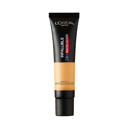 L'Oreal Paris Infallible 24H Matte Cover Liquid Foundation, 253 Caramel Sand, 35 ml