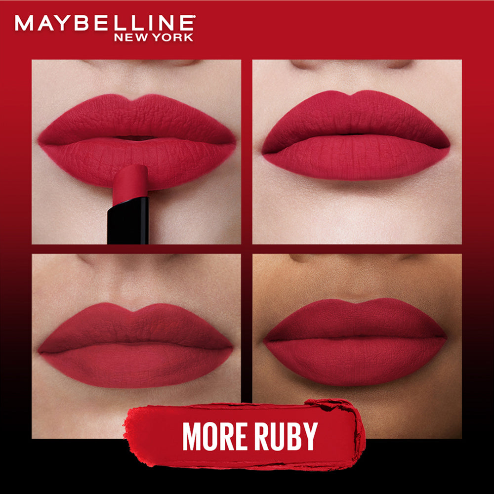Maybelline New York Color Sensational Ultimattes Lipstick, 199 More Ruby, 1.7g