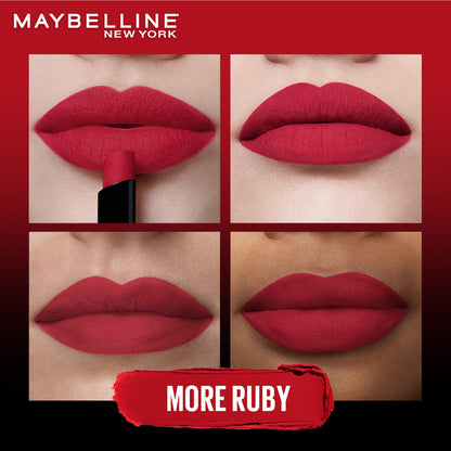 Maybelline New York Color Sensational Ultimattes Lipstick, 199 More Ruby, 1.7g